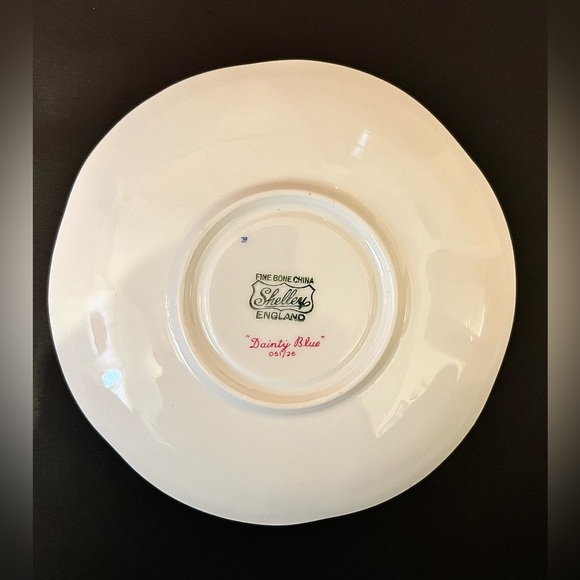 Shelley England Fine Bone China Dainty Blue Saucer - Picture 2 of 5